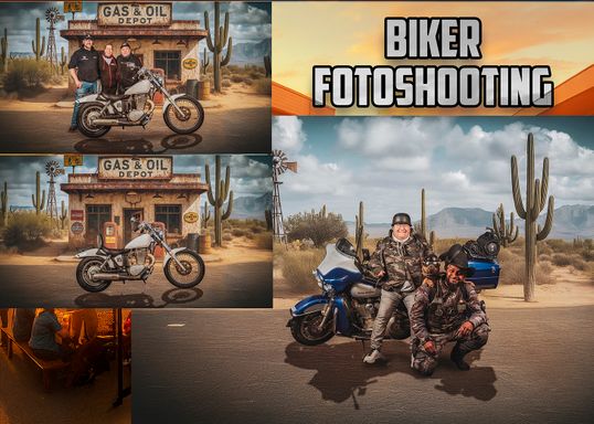 Mobiler Fotostand für Motorrad-Events