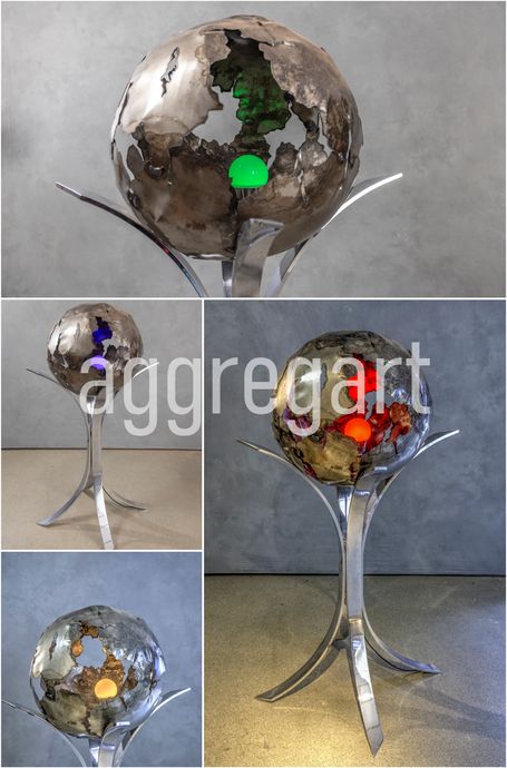 Design Lampe Weltkugel