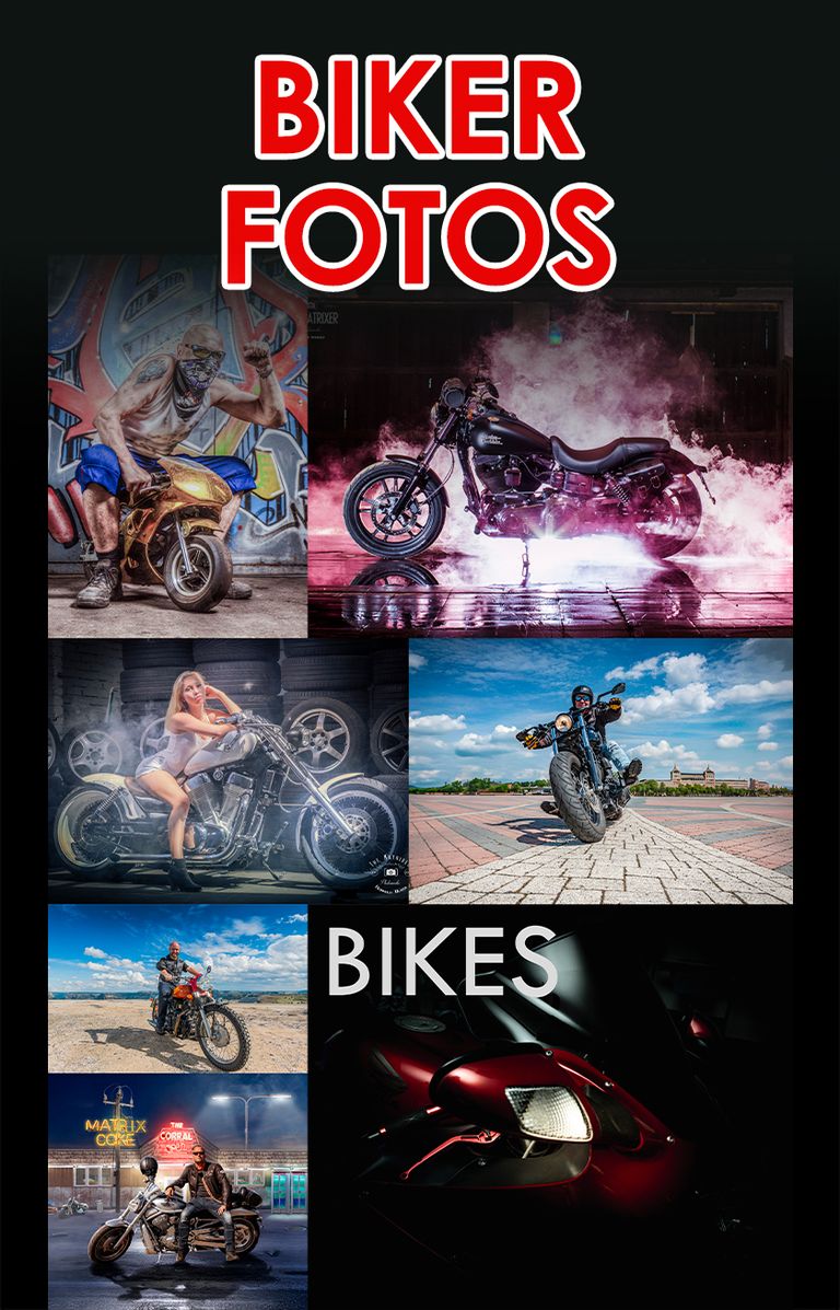 Biker-Bikes-Motorrad Fotografie