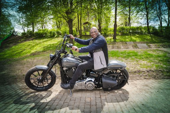 Mobiler Fotostand für Motorrad-Events