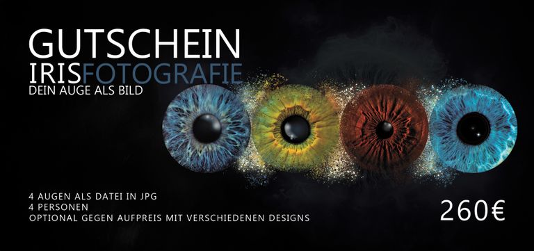 Iris Augen vier Druck