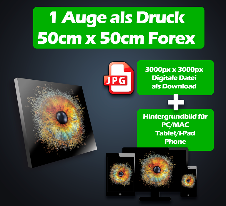 Augen Bild Druck