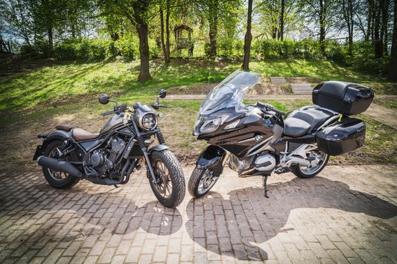 Mobiler Fotostand für Motorrad-Events