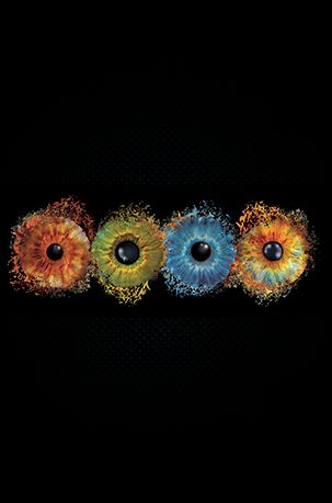 4 Augen Iris Foto